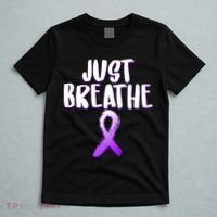 Just Breathe Cystic Fibrosis Cancer T-Shirt thumb 5