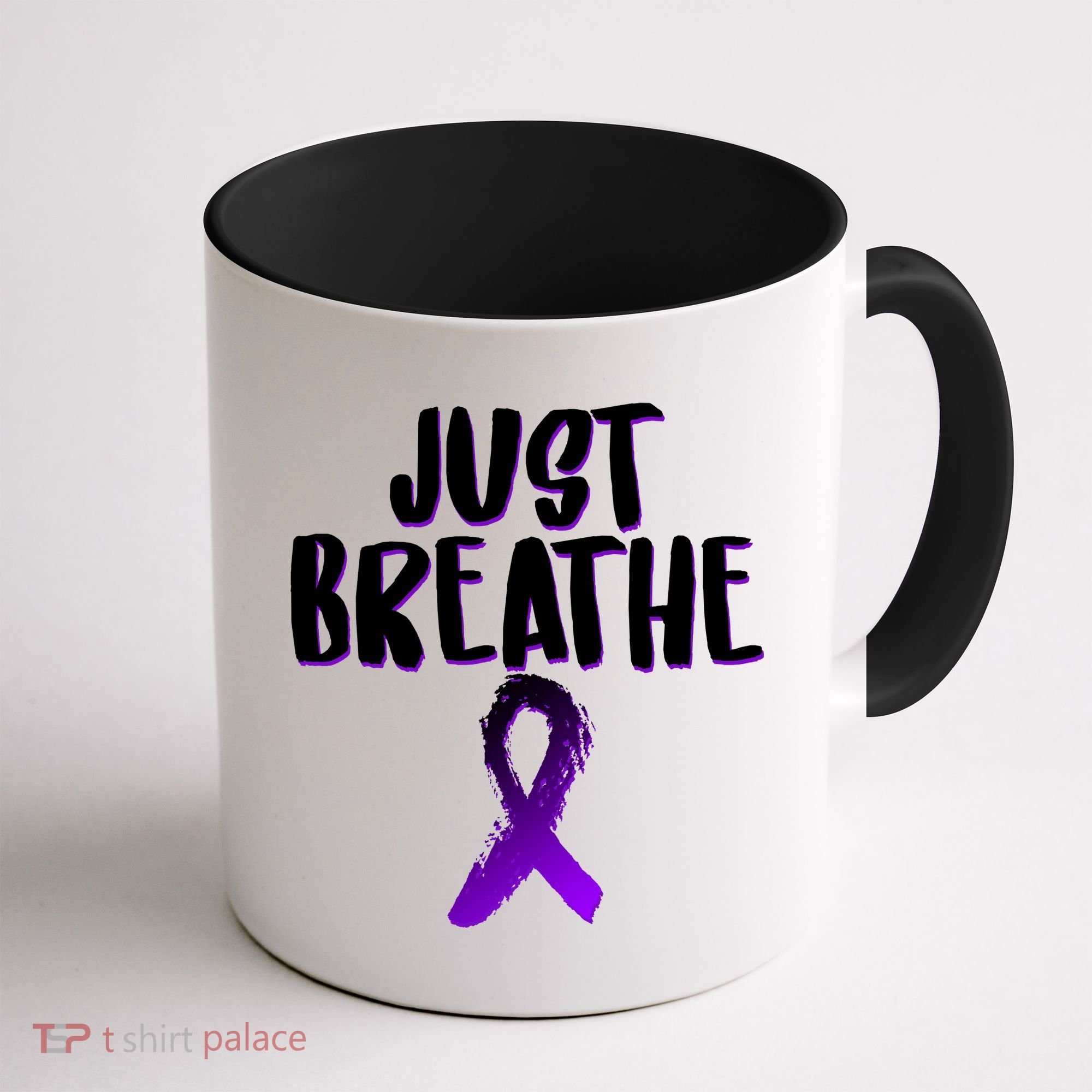 Just Breathe Cystic Fibrosis Cancer Coffee Mug