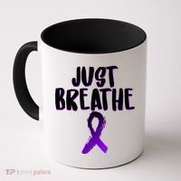 Just Breathe Cystic Fibrosis Cancer Coffee Mug thumb 0