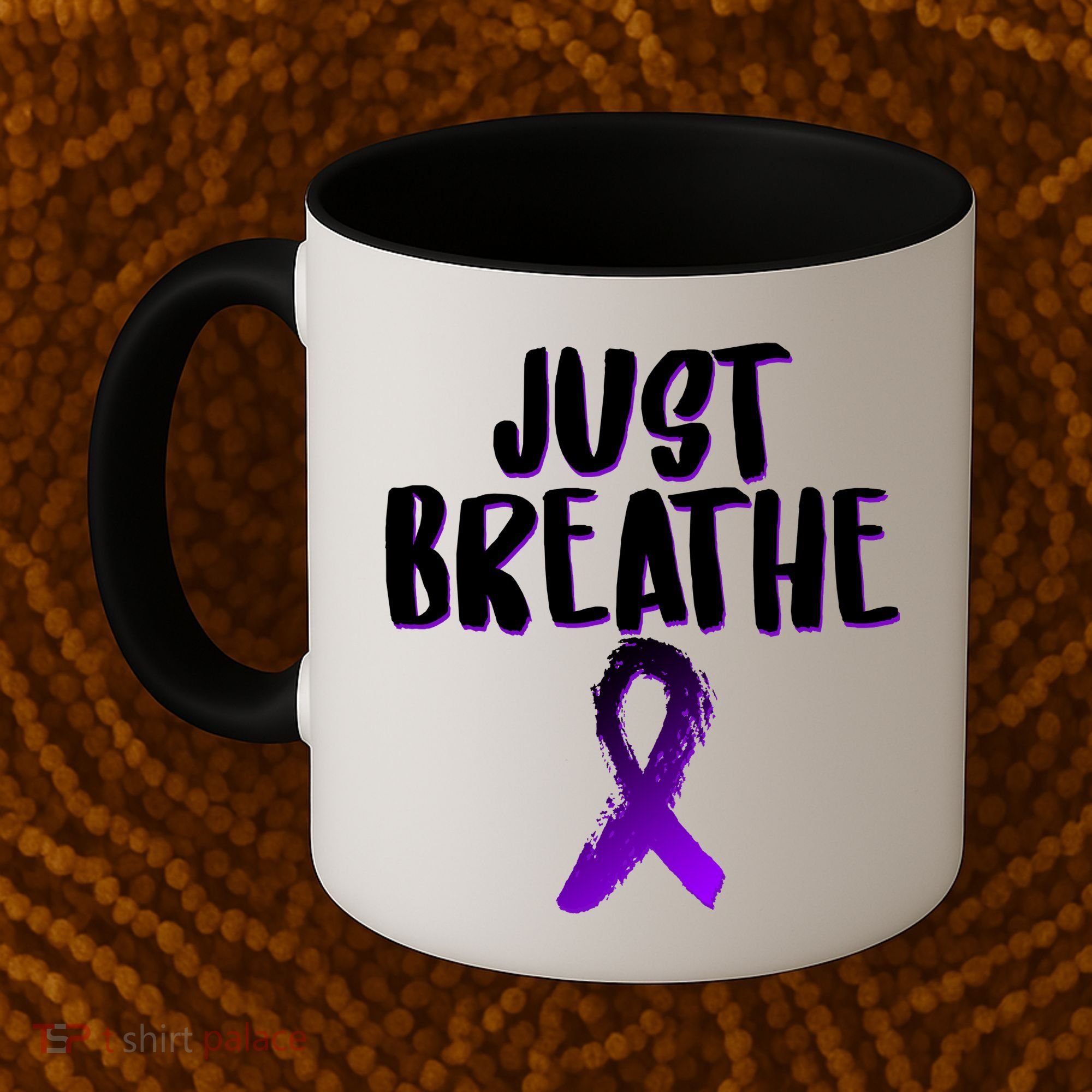 Just Breathe Cystic Fibrosis Cancer Coffee Mug