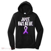 Just Breathe Cystic Fibrosis Cancer Women's Hoodie thumb 0