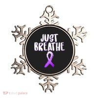 Just Breathe Cystic Fibrosis Cancer Ornament thumb 0