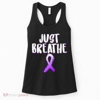 Just Breathe Cystic Fibrosis Cancer Women's Tank Top thumb 0