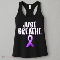 Just Breathe Cystic Fibrosis Cancer Women's Tank Top thumb 3