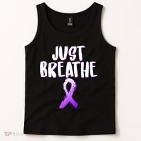 Just Breathe Cystic Fibrosis Cancer Tank Top thumb 2