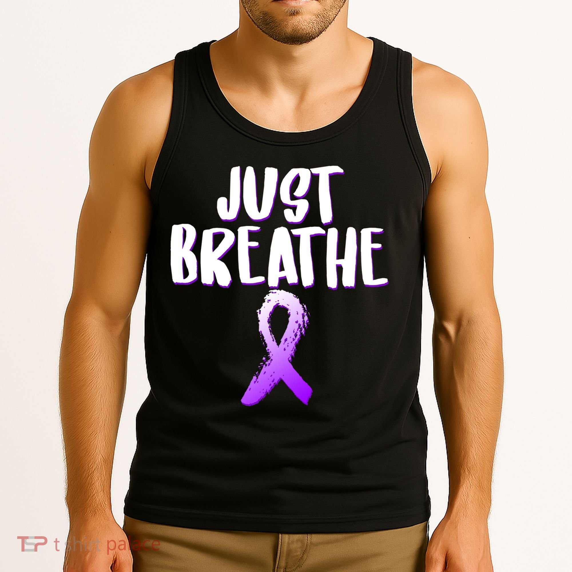 Just Breathe Cystic Fibrosis Cancer Tank Top