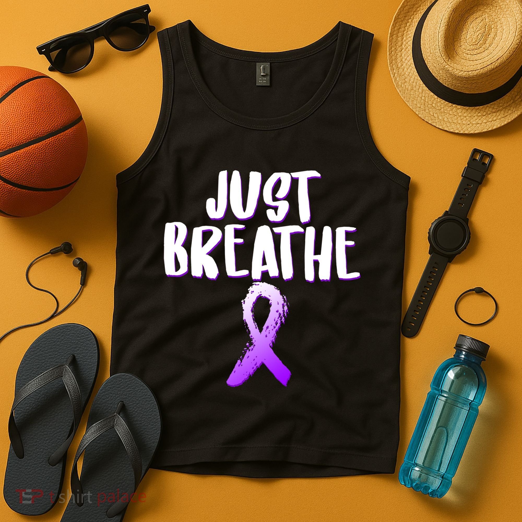 Just Breathe Cystic Fibrosis Cancer Tank Top