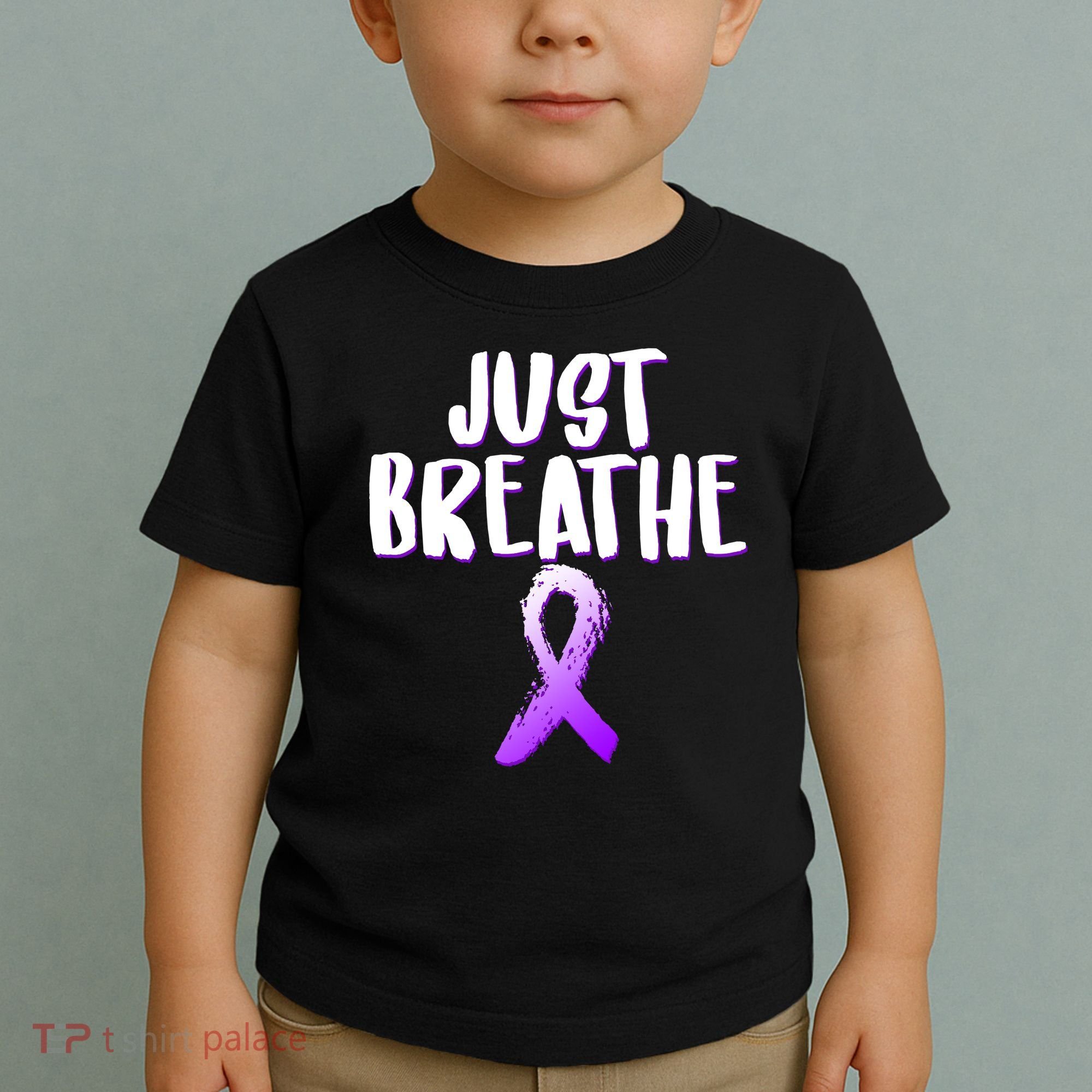 Just Breathe Cystic Fibrosis Cancer Toddler T-Shirt