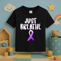 Just Breathe Cystic Fibrosis Cancer Toddler T-Shirt thumb 3