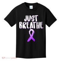 Just Breathe Cystic Fibrosis Cancer Kids T-Shirt thumb 0