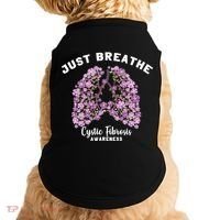 Just Breathe Cystic Fibrosis Lung Flowers Doggie Tank thumb 0