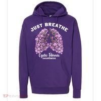 Just Breathe Cystic Fibrosis Lung Flowers Hoodie thumb 0