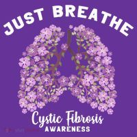Just Breathe Cystic Fibrosis Lung Flowers Toddler Hoodie thumb 2