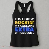 Just Busy Rockin My Awesome Extra Chromosome Women's Tank Top thumb 3