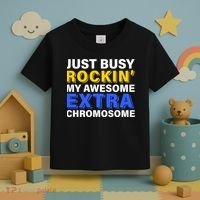 Just Busy Rockin My Awesome Extra Chromosome Toddler T-Shirt thumb 3