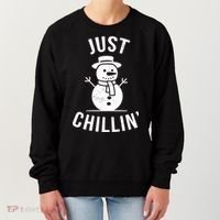 Just Chillin Snowman Women's Sweatshirt thumb 0