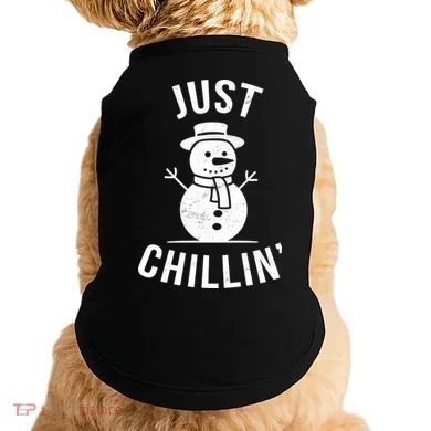 Just Chillin Snowman Doggie Tank