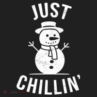 Just Chillin Snowman Golf Towel thumb 3