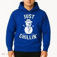 Just Chillin Snowman Hoodie thumb 2