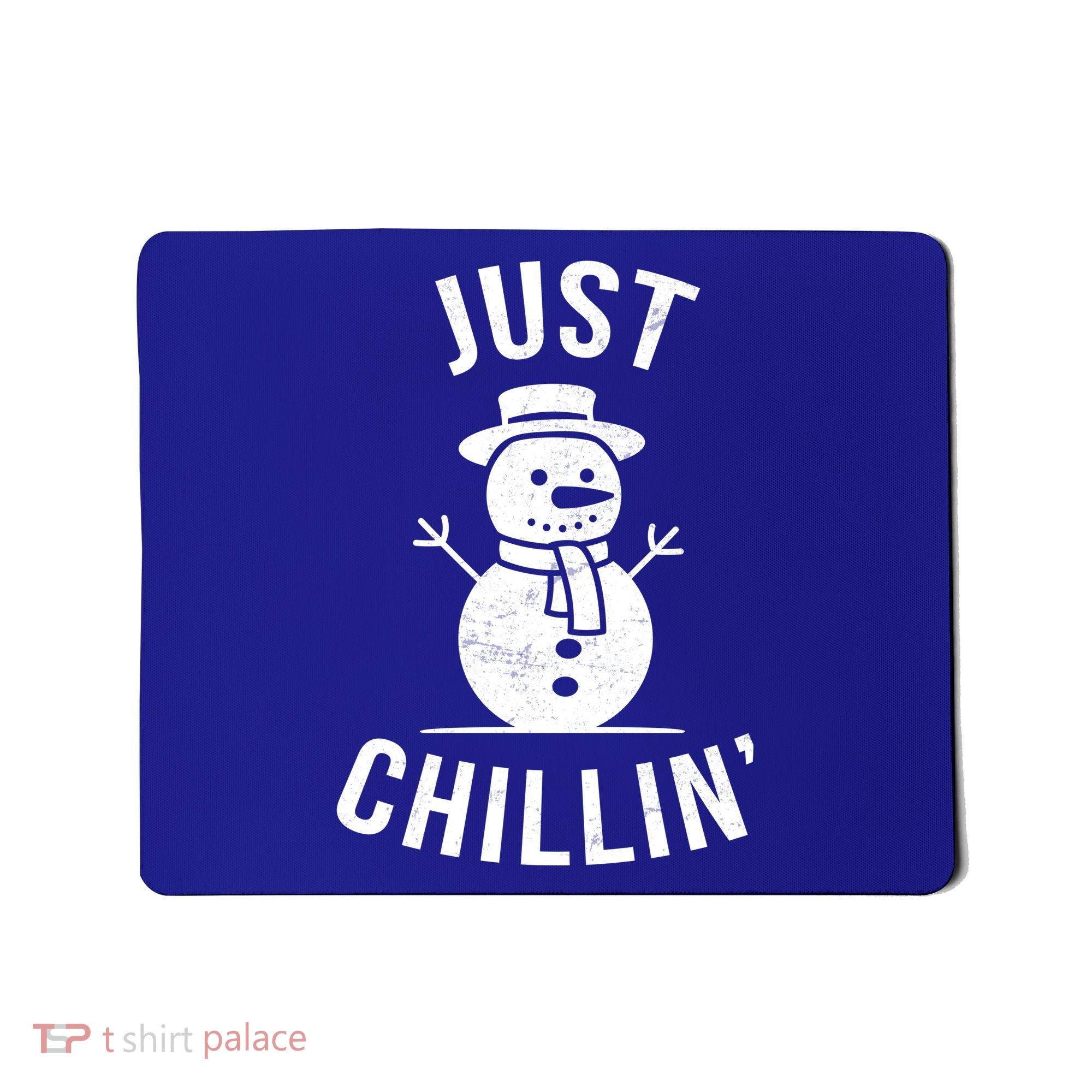 Just Chillin Snowman Mousepad