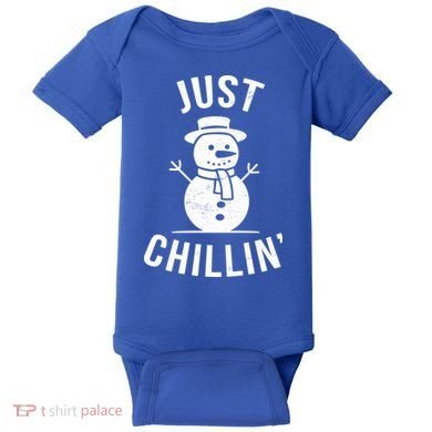 Just Chillin Snowman Baby Bodysuit