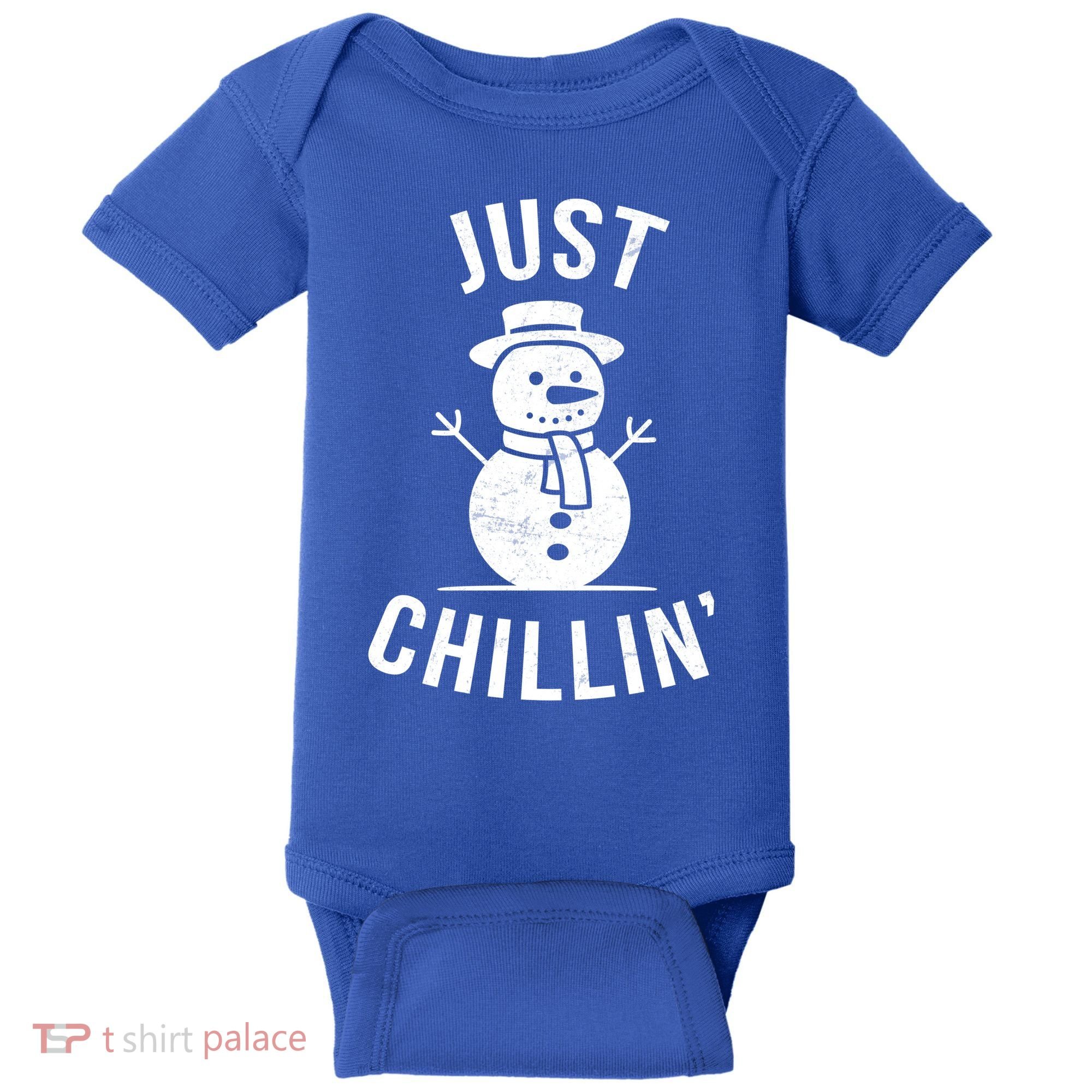 Just Chillin Snowman Baby Bodysuit