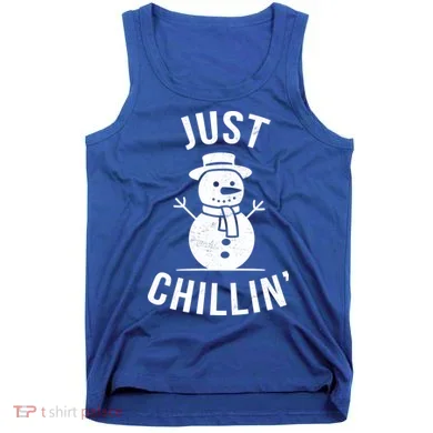 Just Chillin Snowman Tank Top