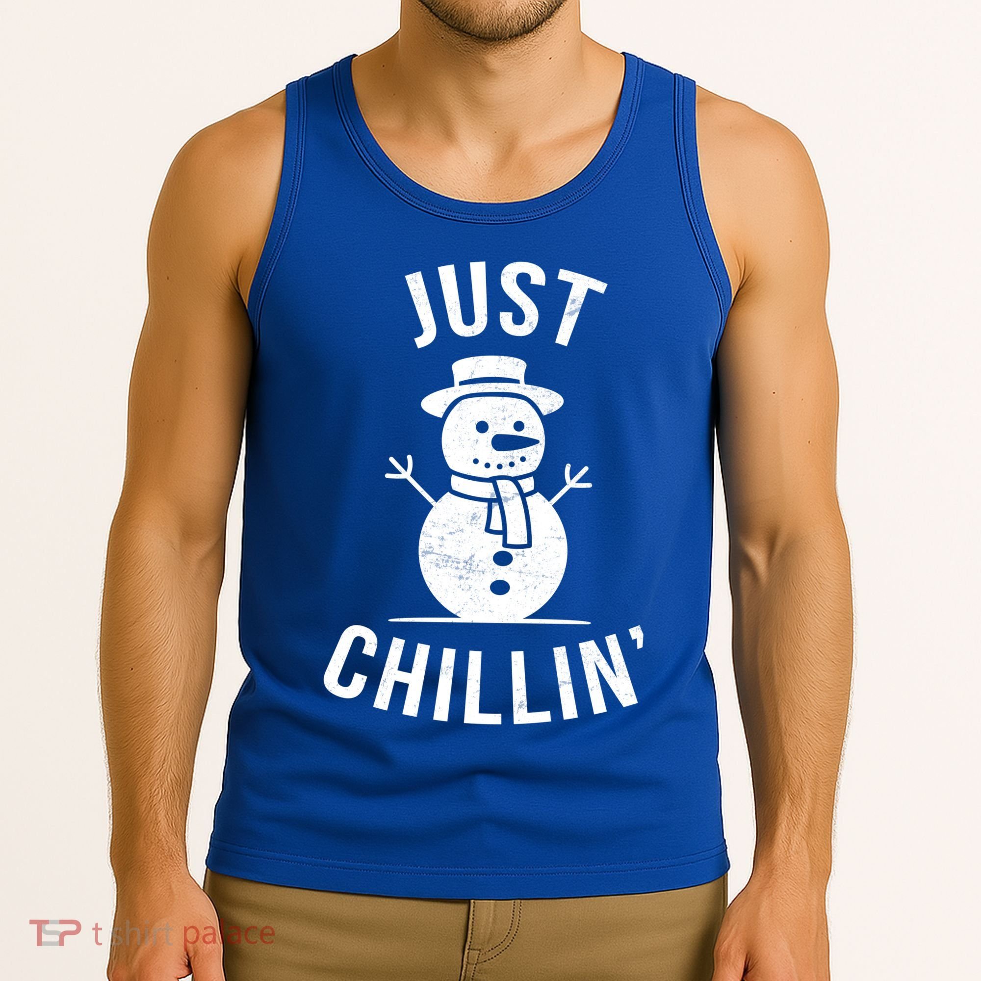 Just Chillin Snowman Tank Top