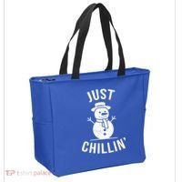 Just Chillin Snowman Tote Bag thumb 2