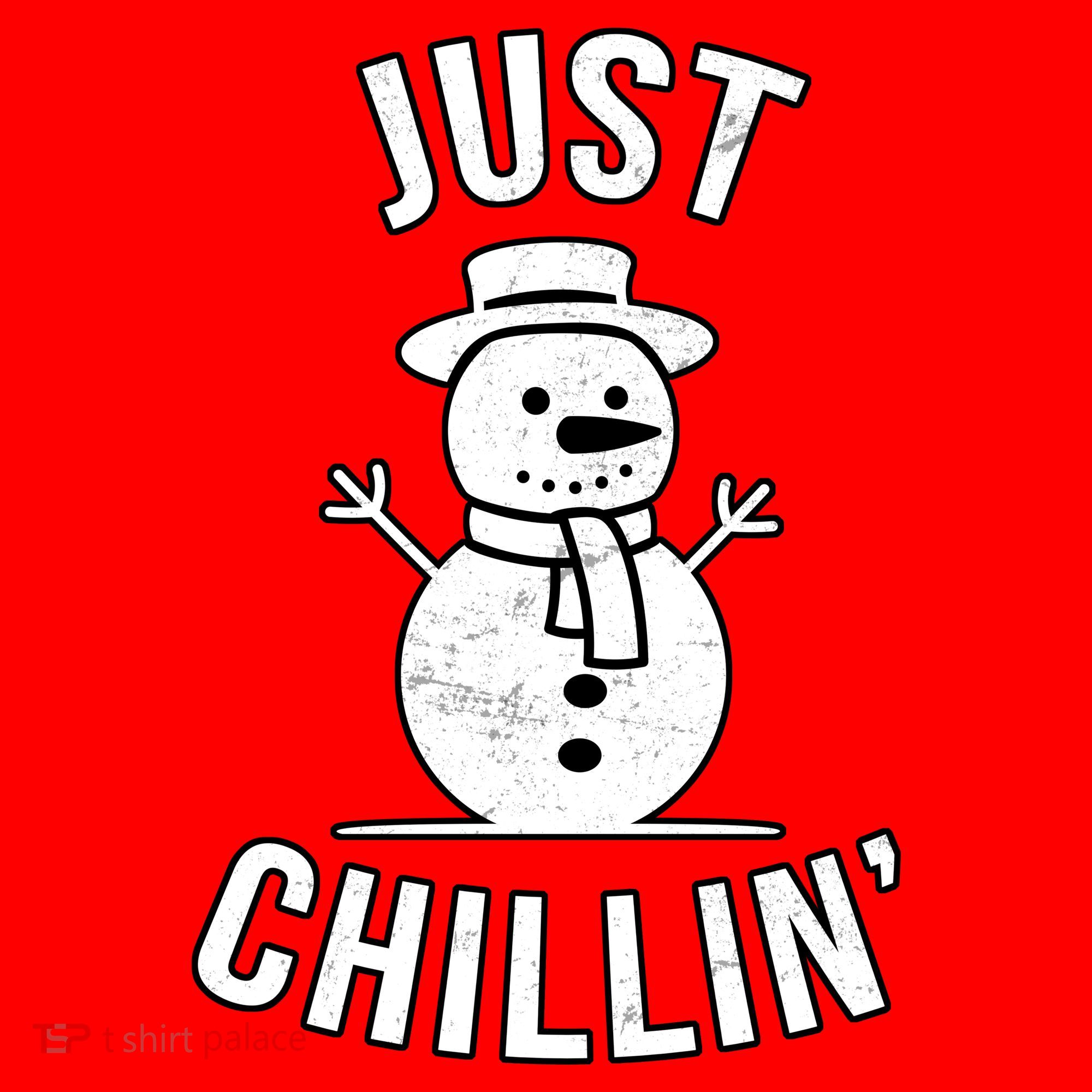 Just Chillin Snowman Santa Hat