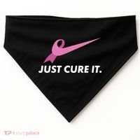 Just Cure It Breast Cancer Awareness USA-Made Doggie Bandana thumb 0