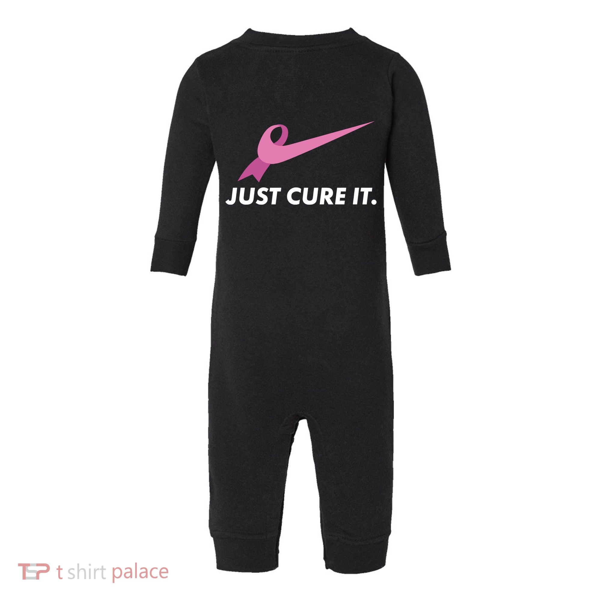 Just Cure It Breast Cancer Awareness Infant Fleece One Piece