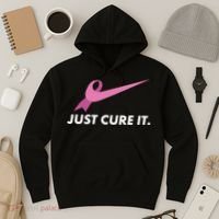Just Cure It Breast Cancer Awareness Hoodie thumb 3