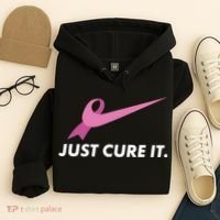 Just Cure It Breast Cancer Awareness Hoodie thumb 4
