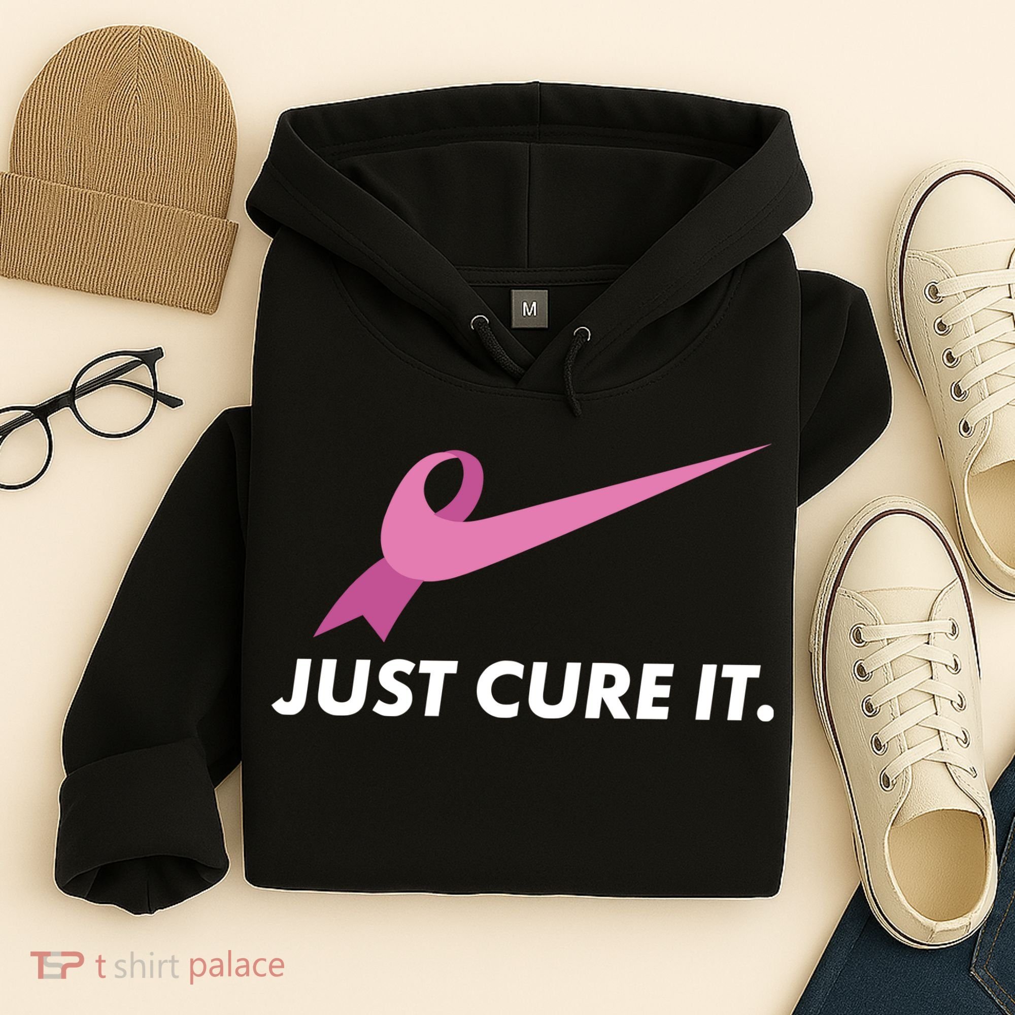 Just Cure It Breast Cancer Awareness Hoodie