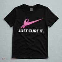 Just Cure It Breast Cancer Awareness T-Shirt thumb 5