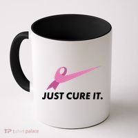 Just Cure It Breast Cancer Awareness Coffee Mug thumb 0