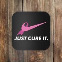 Just Cure It Breast Cancer Awareness Coaster thumb 0