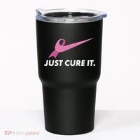 Just Cure It Breast Cancer Awareness Tumbler thumb 0