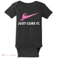 Just Cure It Breast Cancer Awareness Baby Bodysuit thumb 0