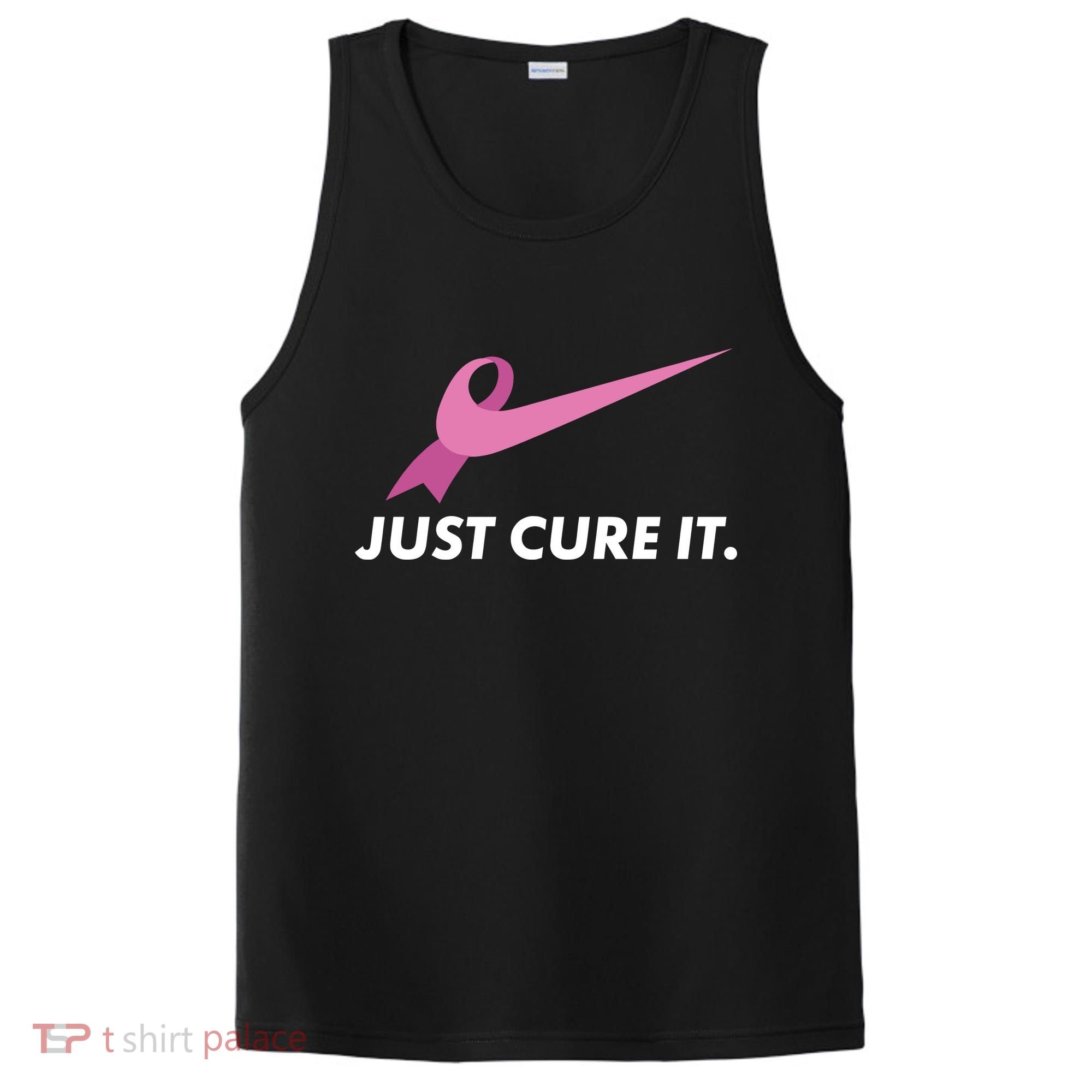 Just Cure It Breast Cancer Awareness PosiCharge Competitor Tank