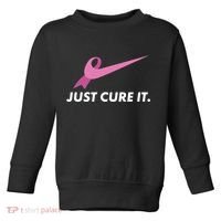 Just Cure It Breast Cancer Awareness Toddler Sweatshirt thumb 0