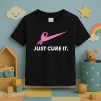Just Cure It Breast Cancer Awareness Toddler T-Shirt thumb 3