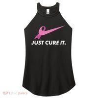 Just Cure It Breast Cancer Awareness Women's Perfect Tri Rocker Tank thumb 0