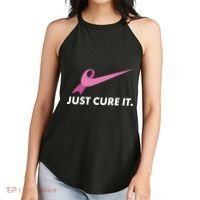 Just Cure It Breast Cancer Awareness Women's Perfect Tri Rocker Tank thumb 2