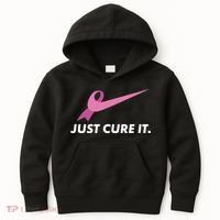 Just Cure It Breast Cancer Awareness Kids Hoodie thumb 0