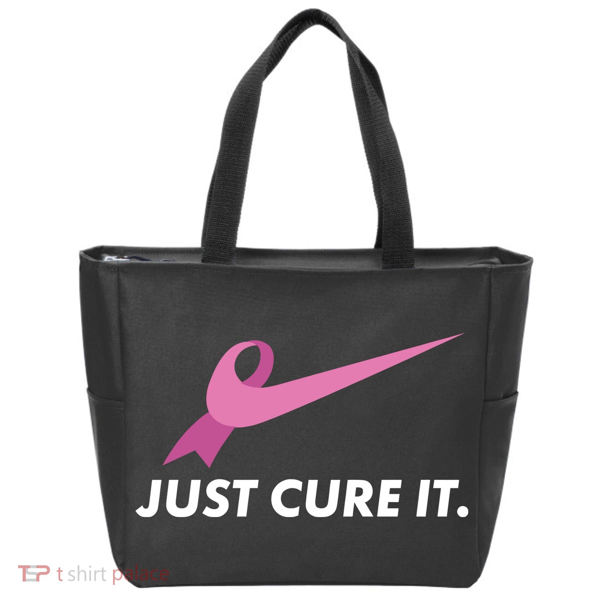 Just Cure It Breast Cancer Awareness Tote Bag