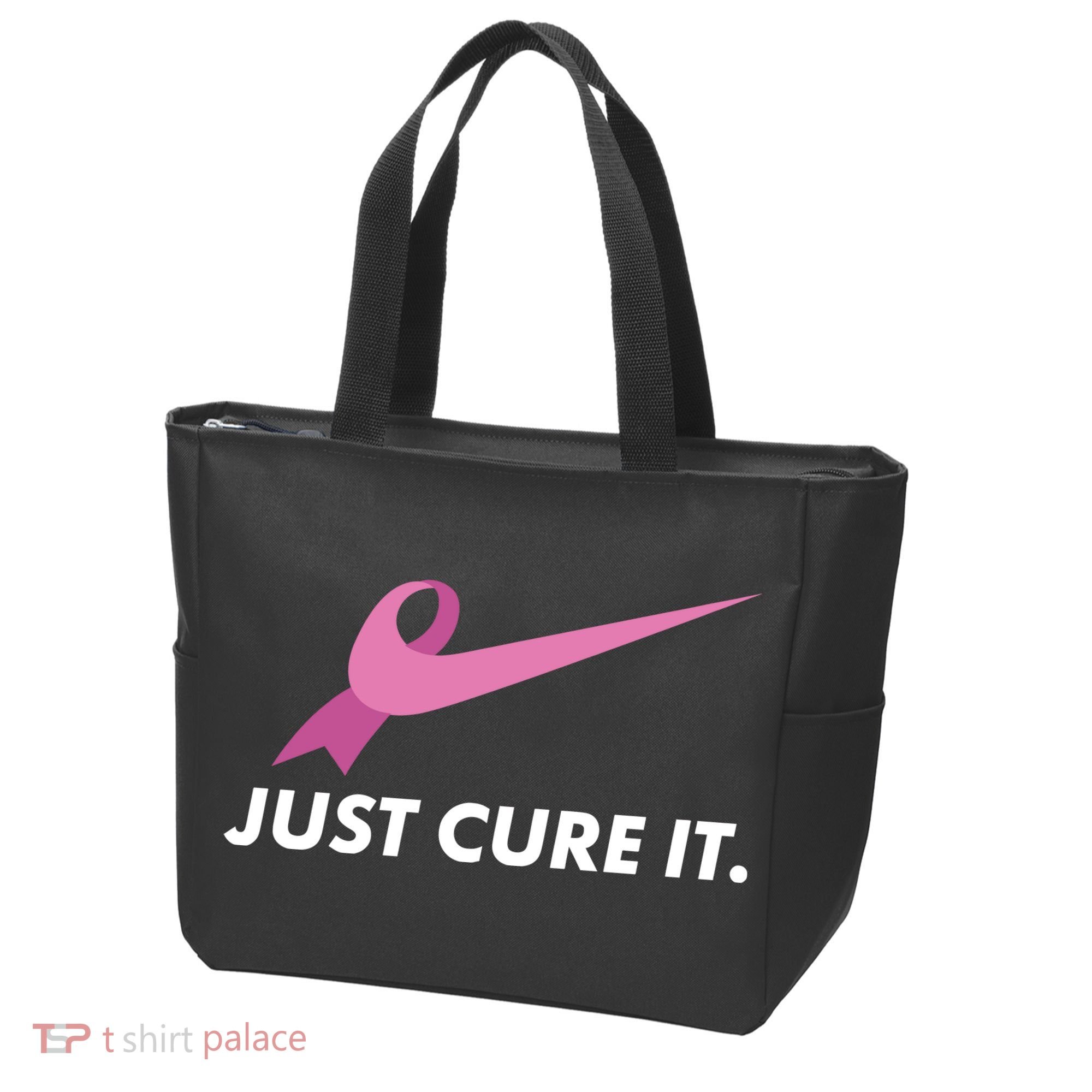 Just Cure It Breast Cancer Awareness Tote Bag