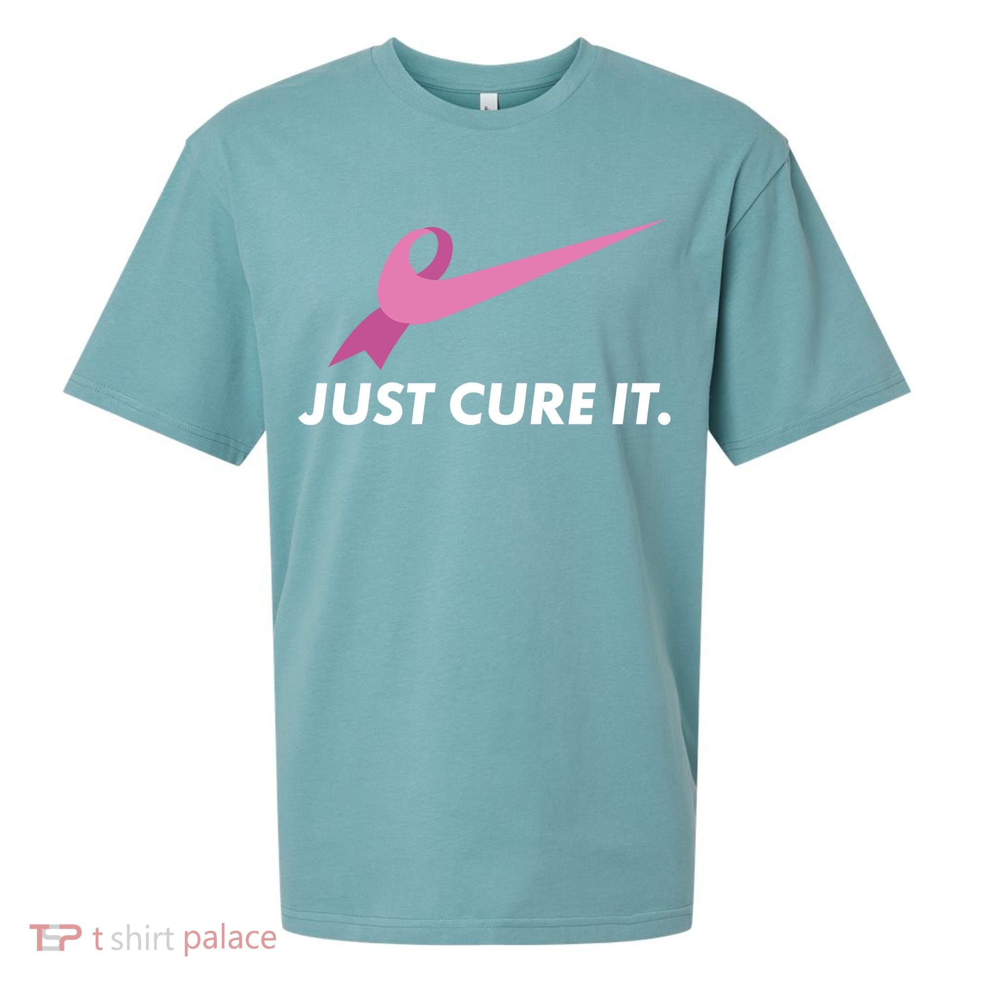 Just Cure It Breast Cancer Awareness Sueded Cloud Jersey T-Shirt
