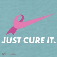 Just Cure It Breast Cancer Awareness Sueded Cloud Jersey T-Shirt thumb 2